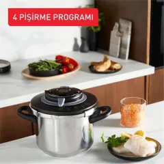 Tefal P4550731 Clipso+ Chef 4 Pişirme Programlı 6 Litre Düdüklü